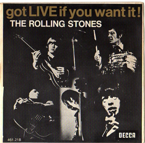 The Rolling Stones : Got Live If You Want It! (7", EP, Mono, RE)